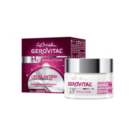 Gerovital H3 Evolution Anti-Wrinkle Cream with Concentrated Hyaluronic Acid 50ml