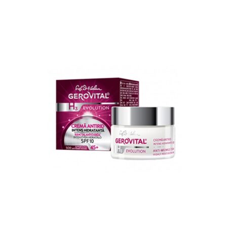 Gerovital H3 Evolution Anti-Wrinke Cream Ηighly Μoisturizing SPF10 50ml