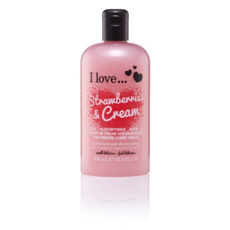 I Love Bath & Shower Strawberry Cream 500ml