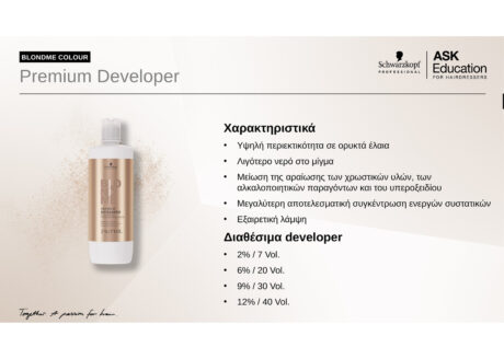 Schwarzkopf Professional Blond Me Premium Developer 2% 7VOL 1L2